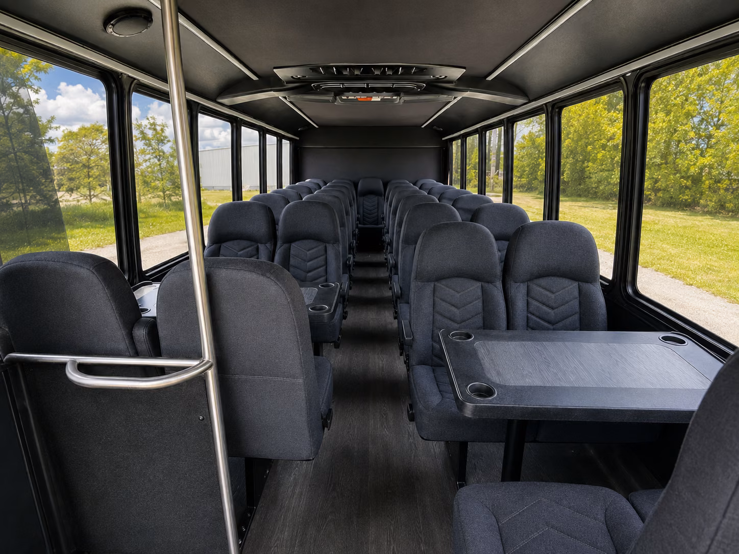 gloucester 15 passenger minibus inside