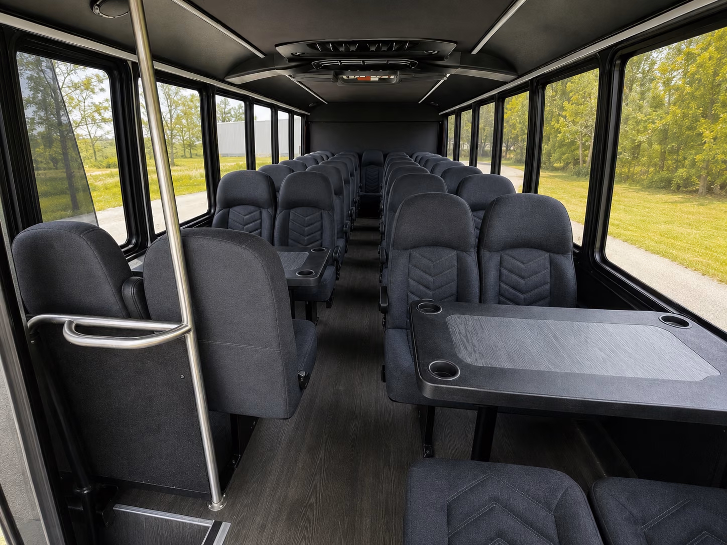 gloucester 18 passenger minibus inside
