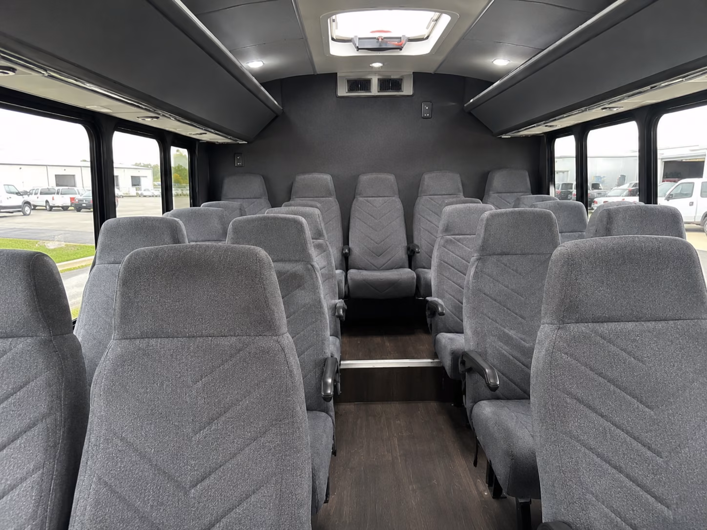 gloucester 18 passenger minibus interior