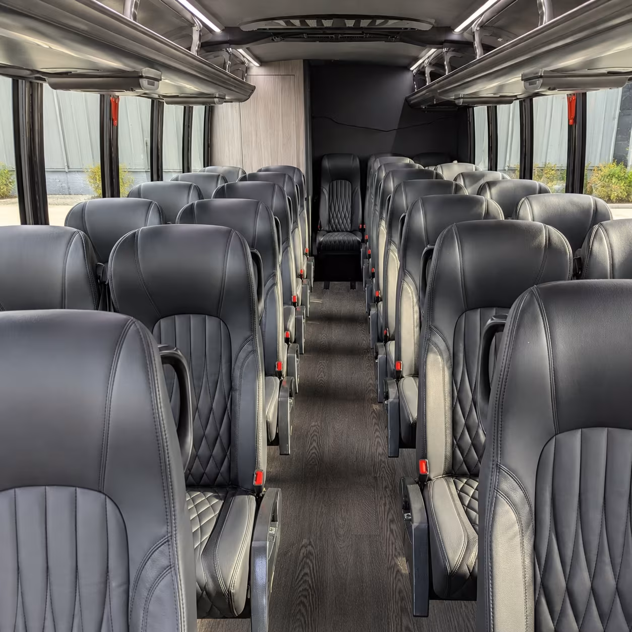 gloucester 28 passenger minibus interior