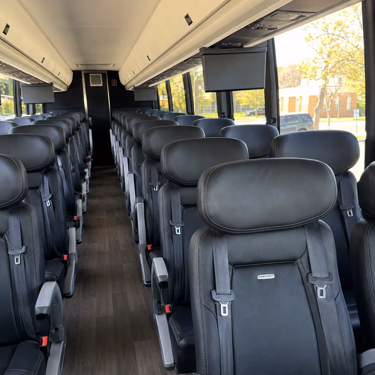 gloucester 56 passenger charter bus interior
